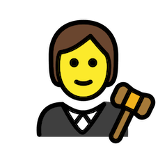 Judecător on Openmoji