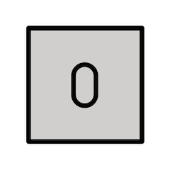 Tecla del número cero Emoji Openmoji