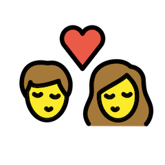 Kiss on Openmoji