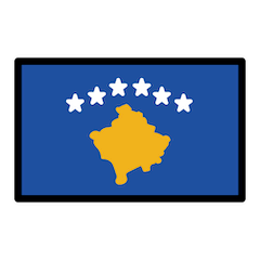 Flagge des Kosovo Emoji Openmoji