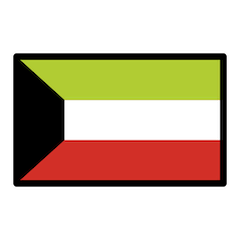 कुवैत का झंडा on Openmoji