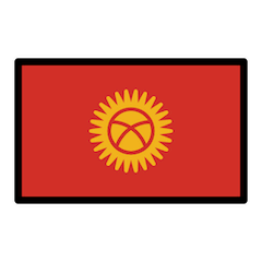 किर्गिज़स्तान का झंडा on Openmoji