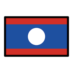 Laotisk Flagga on Openmoji