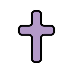✝️ Croce latina Emoji su Openmoji