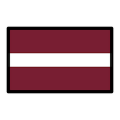 लातविया का झंडा on Openmoji
