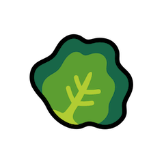 🥬 Verdura a foglia verde Emoji su Openmoji