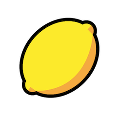 Zitrone Emoji Openmoji