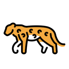 🐆 Leopard Emoji in Openmoji