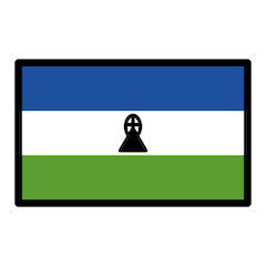 Lesothos Flagga on Openmoji