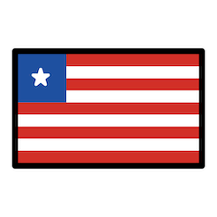 Bandiera della Liberia Emoji Openmoji