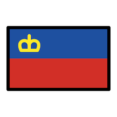 Флаг Лихтенштейна Эмодзи в Openmoji