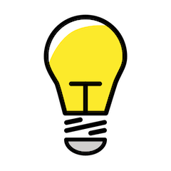 Glühbirne Emoji Openmoji