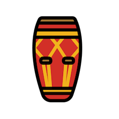 afrikanische Trommel Emoji Openmoji