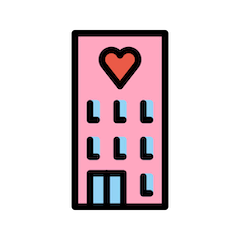 Hotel para parejas Emoji Openmoji