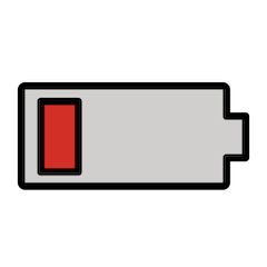 कम बैटरी on Openmoji