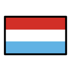 Bandeira do Luxemburgo Emoji Openmoji