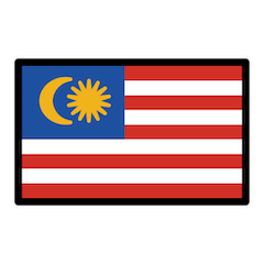 🇲🇾 Bandeira da Malásia Emoji nos Openmoji