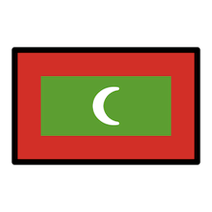 Σημαία Μαλδίβων on Openmoji