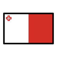 Bandiera di Malta Emoji Openmoji