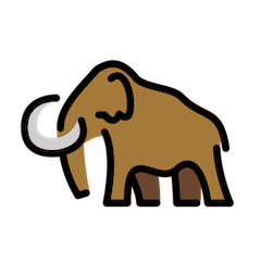 🦣 Mammut Emoji auf Openmoji