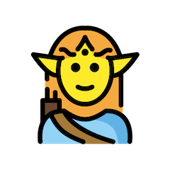 Homem elfo Emoji Openmoji