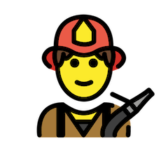 Pompiere Uomo Emoji Openmoji
