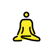 Mann im Lotussitz Emoji Openmoji