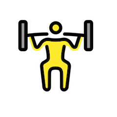 🏋️‍♂️ Man Lifting Weights Emoji in Openmoji