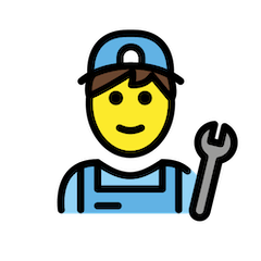 Man Mechanic on Openmoji