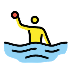 Mann, der Wasserball spielt Emoji Openmoji