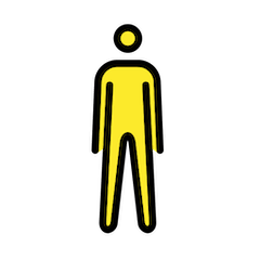Man Standing Emoji in Openmoji
