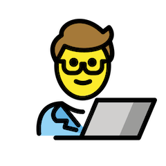 👨‍💻 Technologe Emoji auf Openmoji