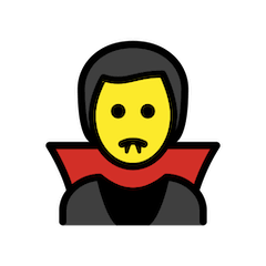🧛‍♂️ Männlicher Vampir Emoji auf Openmoji