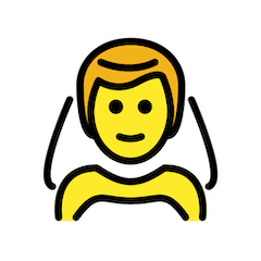 👰‍♂️ Uomo con velo Emoji su Openmoji
