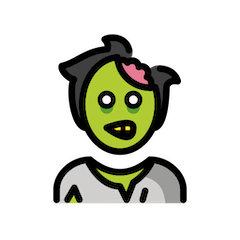 Hombre zombi Emoji Openmoji