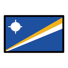 马绍尔群岛旗帜 on Openmoji
