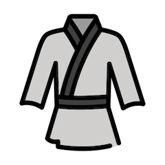 Kampfsportuniform on Openmoji