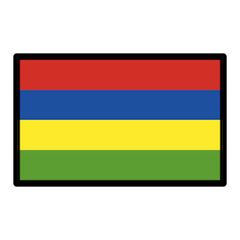 Bandeira da Maurícia Emoji Openmoji