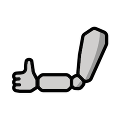 Protesi di un braccio Emoji Openmoji