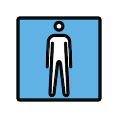 🚹 Simbolo con immagine stilizzata di uomo Emoji su Openmoji