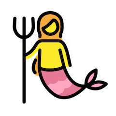 Mermaid Emoji in Openmoji