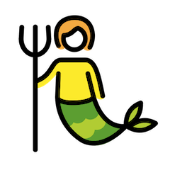 Merperson on Openmoji