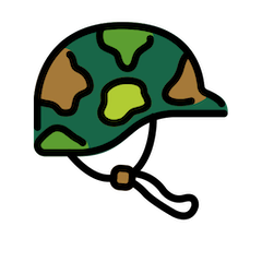 Военный шлем Эмодзи в Openmoji