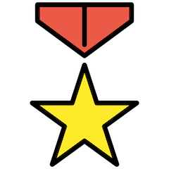 Medalha militar Emoji Openmoji
