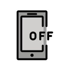 Teléfono móvil apagado Emoji Openmoji