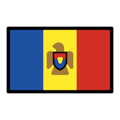 Bandiera della Moldavia Emoji Openmoji