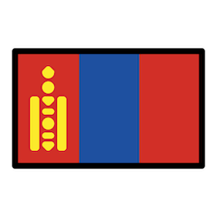 Mongolisk Flagga on Openmoji