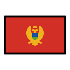Σημαία Μαυροβουνίου on Openmoji