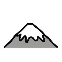 Mount Fuji on Openmoji