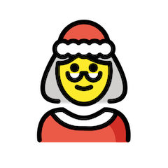 Weihnachtsfrau Emoji Openmoji